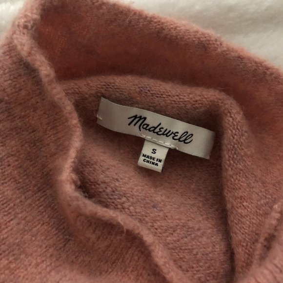 Madewell Inland Blush Pink Mock Neck Sweater - Picture 5 of 5